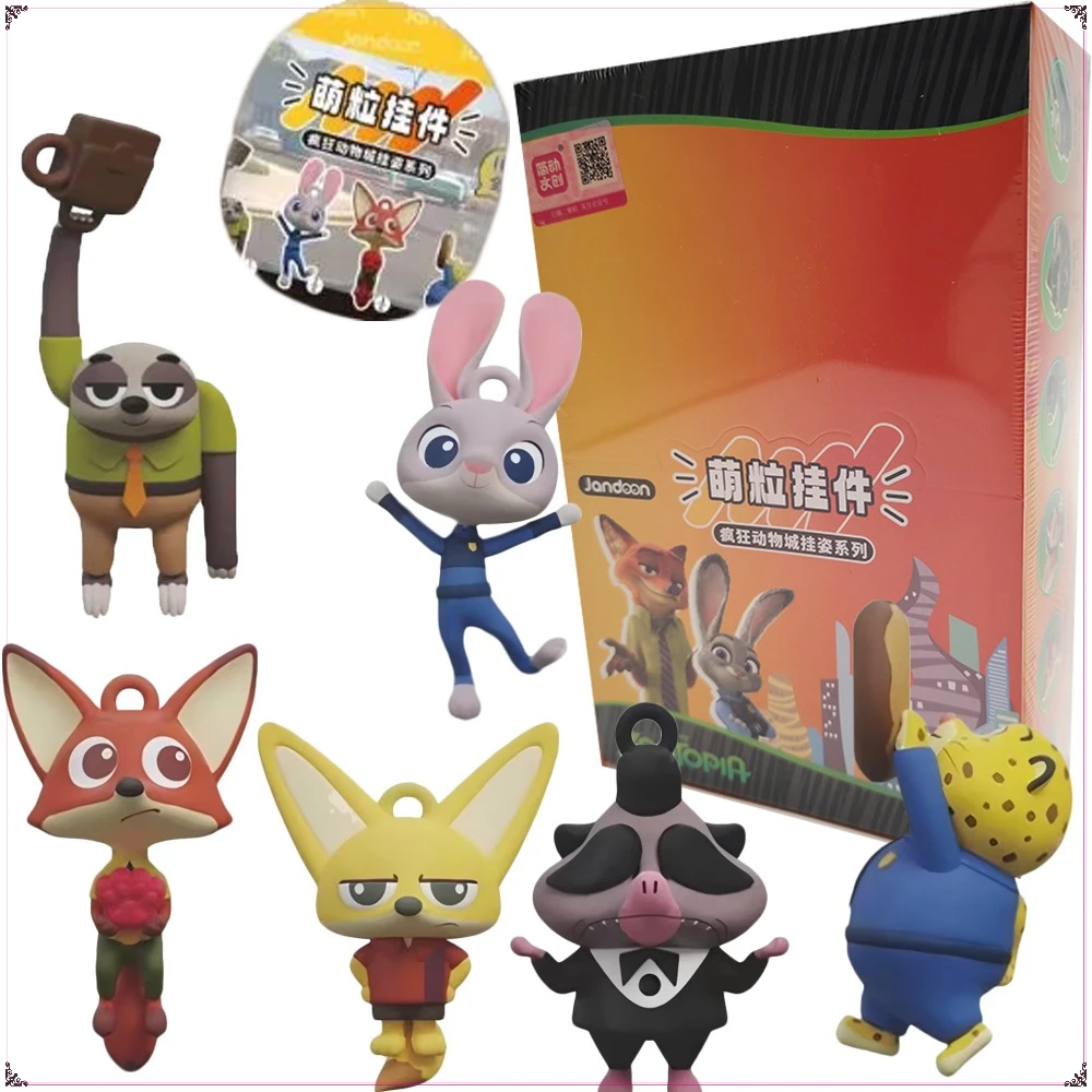 

Jandoon Genuine Zootopia Trendy Blind Box Cartoon Exquisite Realistic Model Toys Backpack Pendant Decorative Accessories Gifts