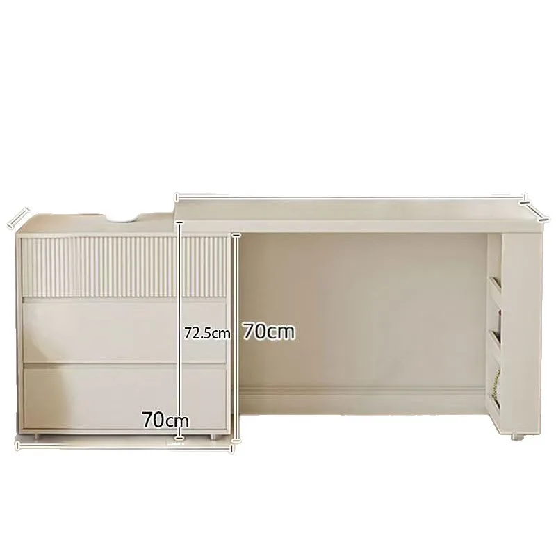 Minimalist dresser, chest of drawers, integrated cream wind corner dressing table, bedroom telescopic dressing table