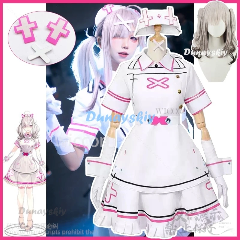 Sukoya Kana Cosplay Anime Virtual YouTuber Costume Nurse Uniform Dress Lolita Sexy Cute For Girls Halloween Party Customized