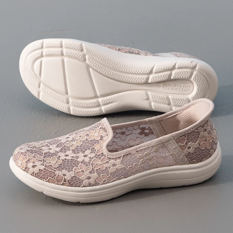 Skechers Casual Shoes, Cushioning Shallow-Mouthed Single Shoes, Women's Walking Shoes, Daily Comfortable and Breathable Sports Shoes 138363-Tpe