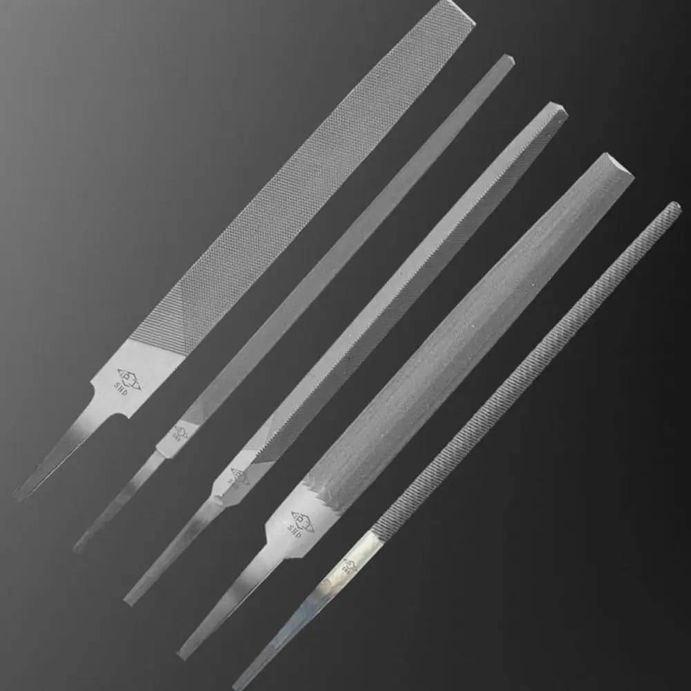 Durable Steel Steel Files 6/8 Inch Flat/Semicircle/Triangle/Circle/Square Saw File Grinding Carving Sharpener Wood