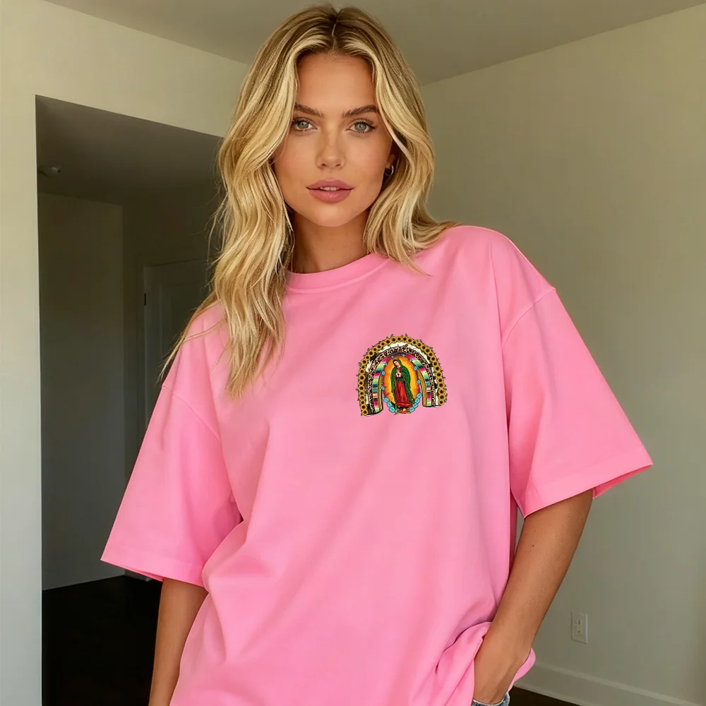 12 قطعة من ملصقات نقل الحديد متعددة الفن لسيدة غوادالوبي - فينيل عالي الجودة، ألوان نابضة بالحياة وطويلة الأمد #3