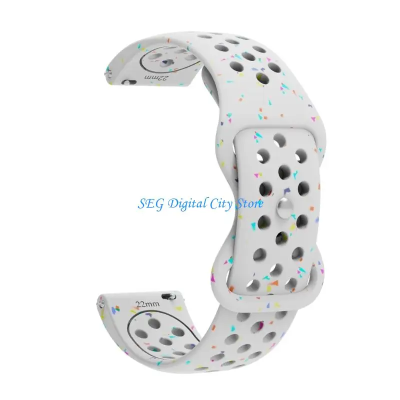 

U75B Watch Band Breathable Silicone Belt Replacement Wriststrap Quick Release Sweatproof Belt for Watch 18mm/20mm/22mm