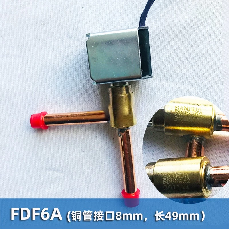 Air Conditioning Heat Pump Refrigeration Defrost Fdf2a 6a8a Normally Closed Air Energy Ice Maker Defrost Two-Way Solenoid Valve