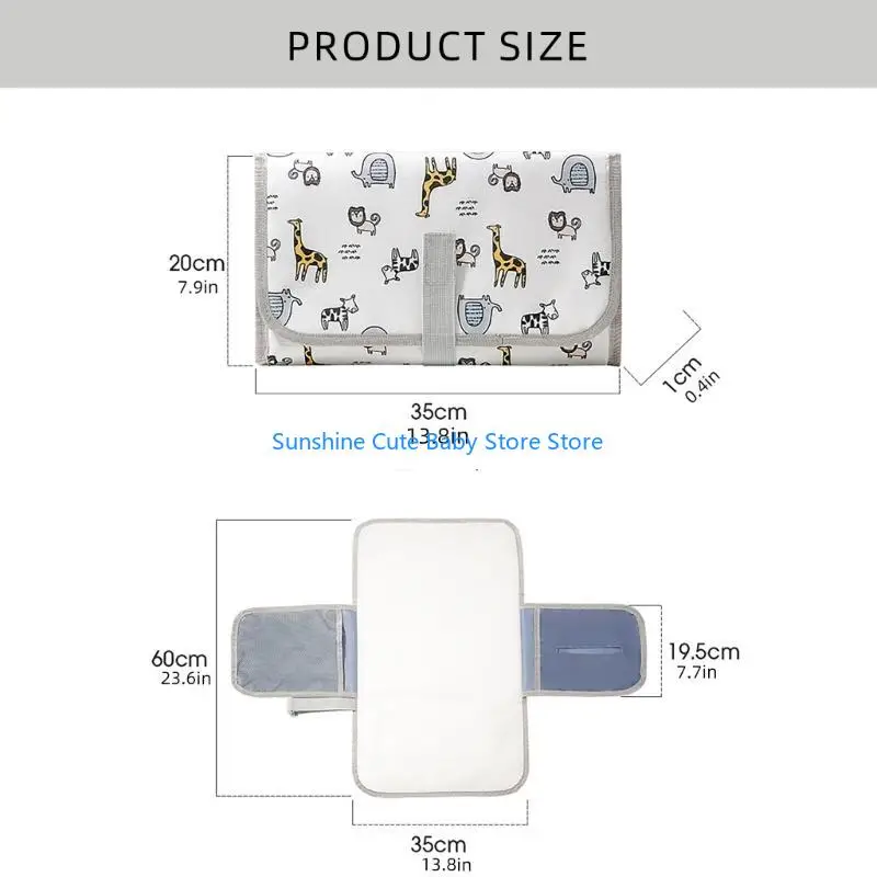 C5AF Bequeme und tragbare Urinmatte für Säuglinge, Wickelunterlage, leicht zu tragende Muttertasche