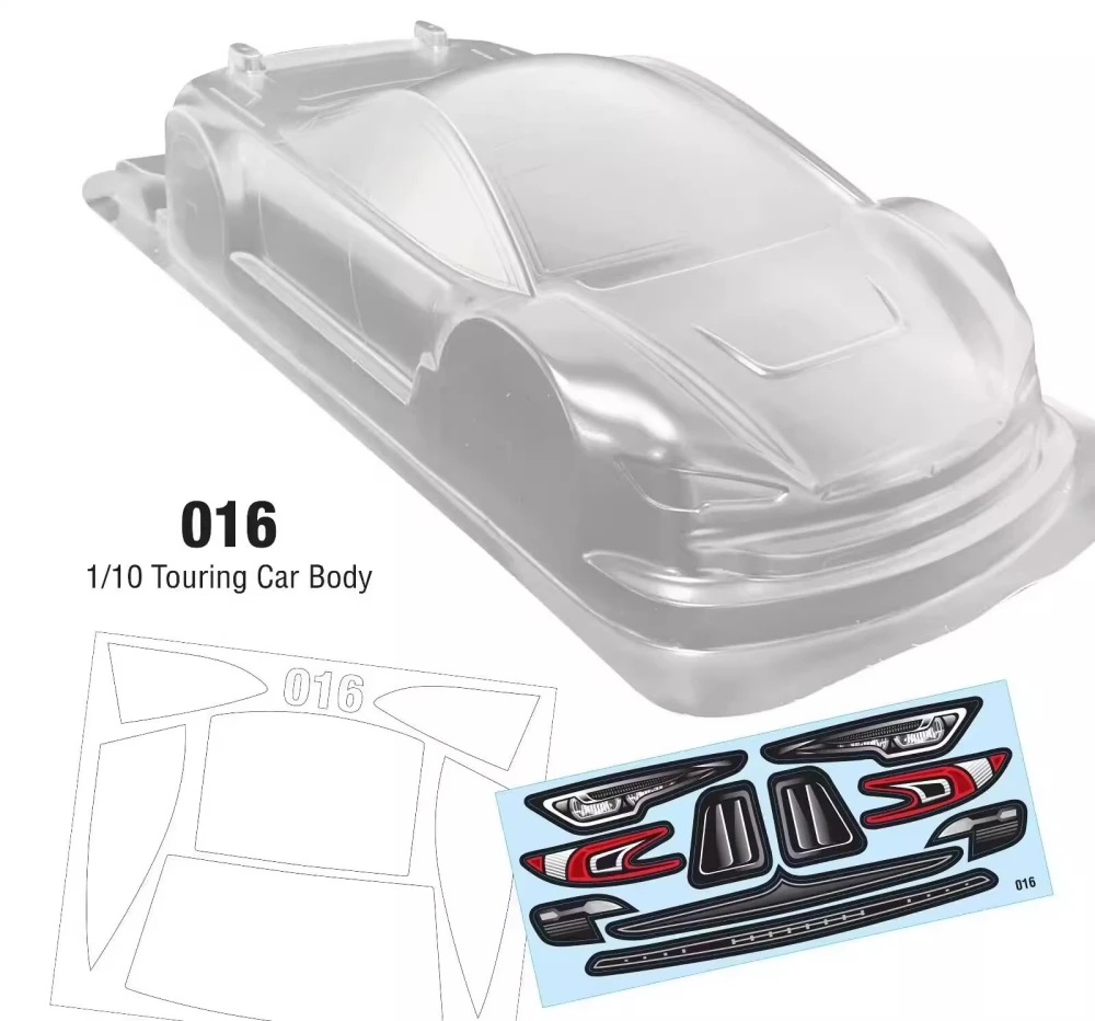 Scale 1/10 Touring Car Lexan body 190mm fit Tamiya TT01 TT02 XV01 XV02 Kyosho fazer mk2 RC Drift Chassis 257-260mm Wheelbase