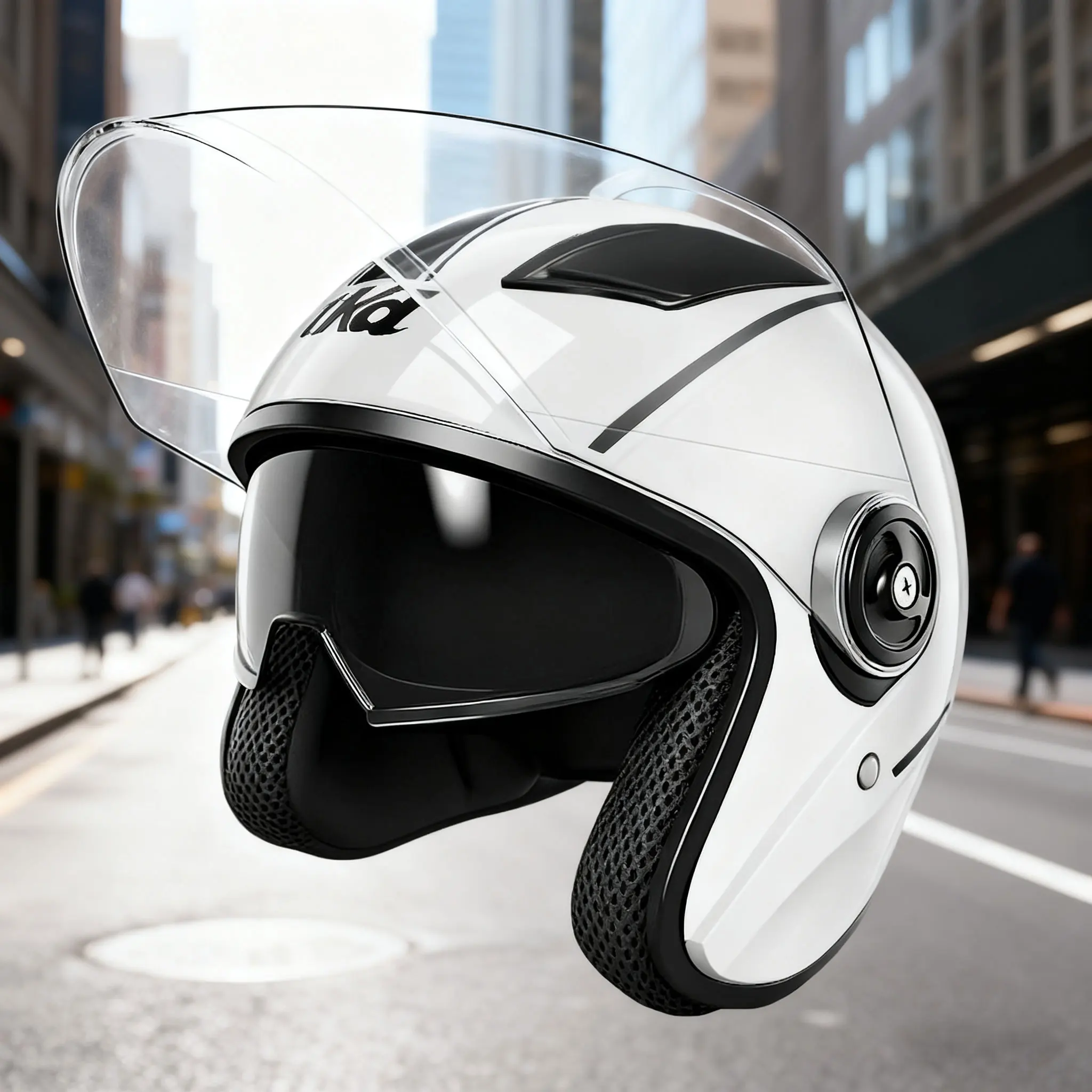 

Мотоцикл Casco Go Kart Мотоцикл с двумя линзами Винтажные шлемы Четыре сезона Гоночные полушлемы Шлем Casque