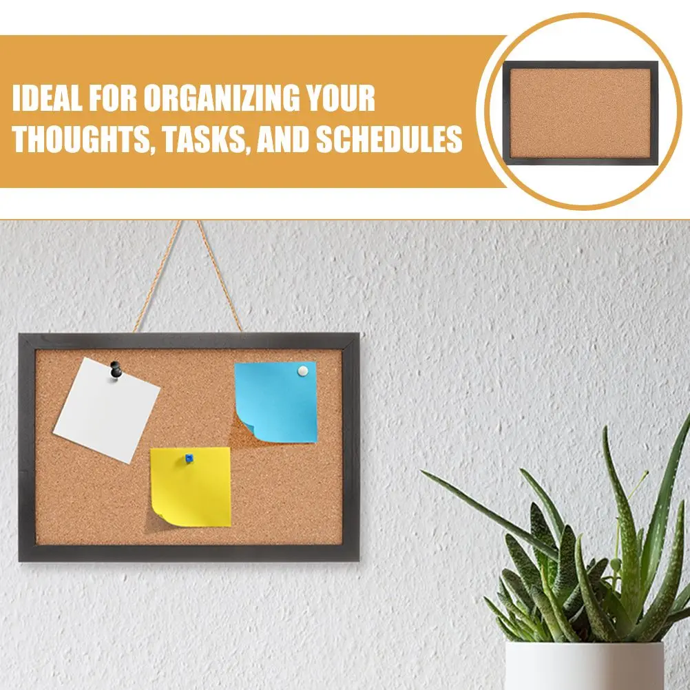 บ้านไร่สไตล์ Bulletin Board ภาพผนังตกแต่ง Memo Board สําหรับ Home Office หัตถกรรมไม้ Pin Notes ภาพ