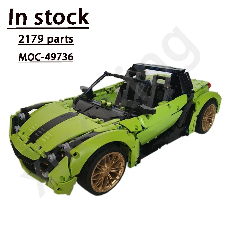 Classic Sports Car 42115 Compatible with MOC-49736 New Sports Car 2179 Parts Parts Building Blocks Model Kids Birthday Gift