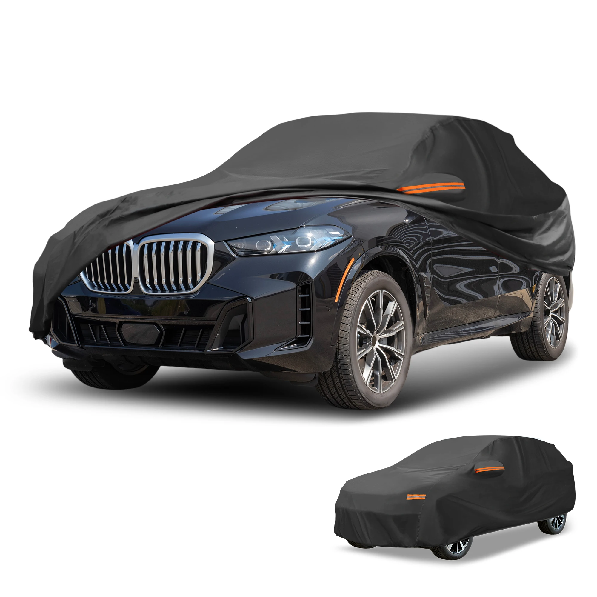 

UXCELL for SUV Length 181" to 190" Car Cover Waterproof All Weather Automotive Outdoor Anti-UV Sun Rain Protection 210D-PU