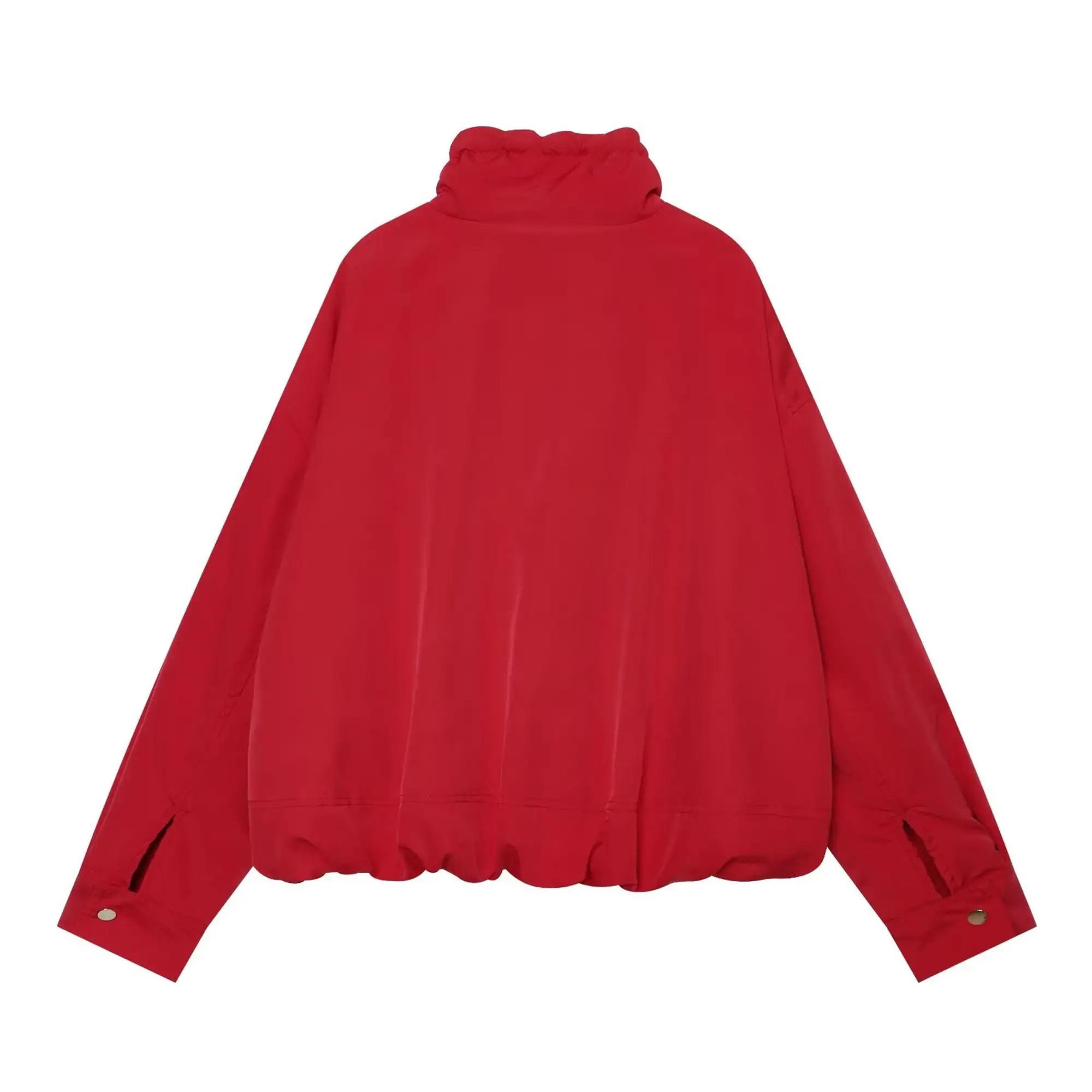 TFMLN Winter Damen Baumwollmantel, Neuer Vielseitiger Lässiger Langarm-Stehkragen-Jacke mit Kordelzug, Warme Einfarbige Baumwolljacke für Frauen – Detail 5
