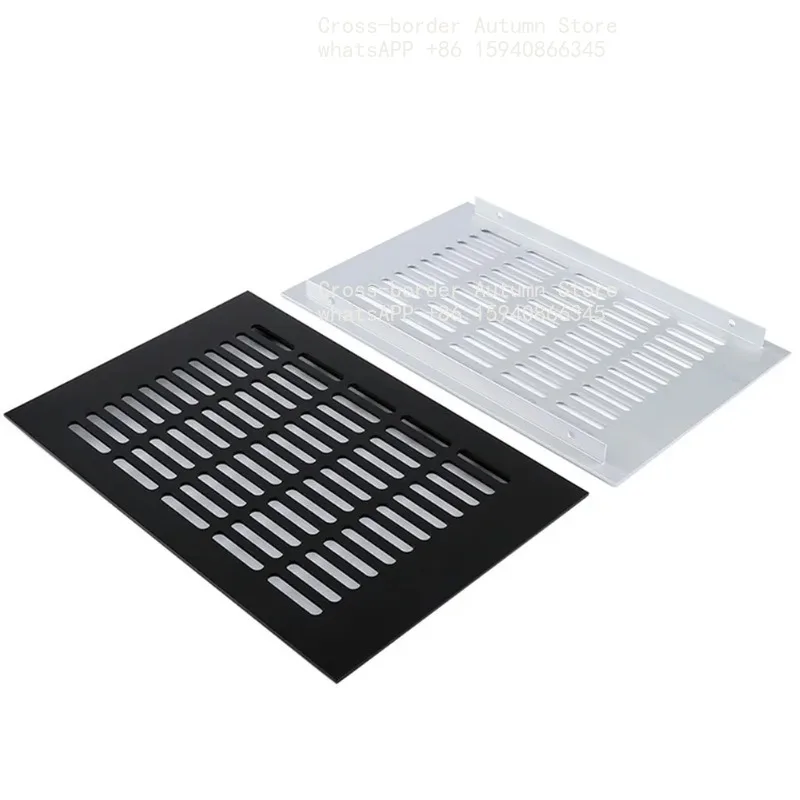 200MM Rectangular Air Vent Cover Aluminum Alloy Ventilation Grille For Wardrobe Shoe Cabinet Closet Furniture Ventilator Mesh