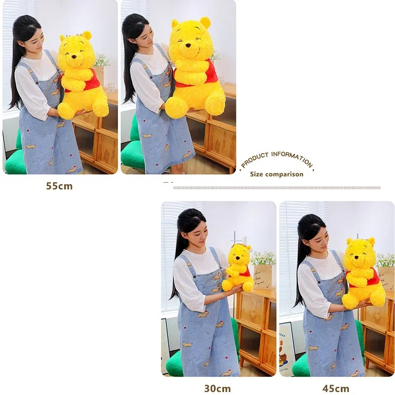 30/70cm dibujos animados Winnie The Pooh Disney juguetes de peluche Kawaii lindo muñecos de peluche Pooh oso almohadas rellenas regalos para niños Navidad