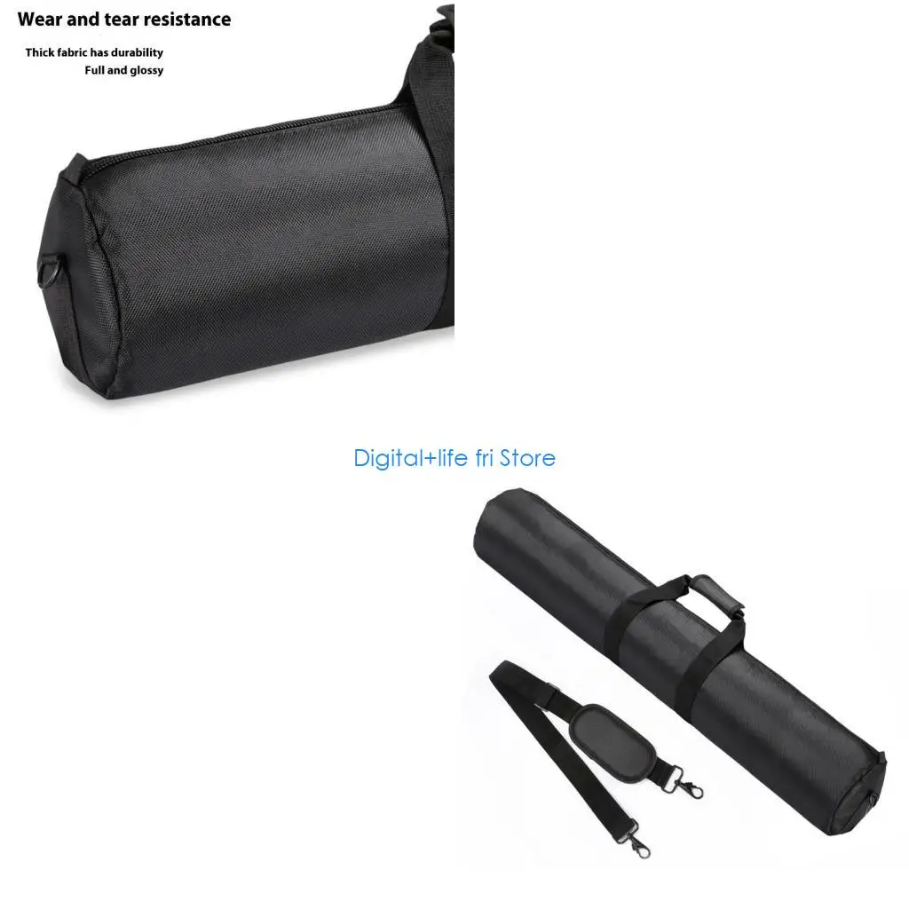 E06D Spacious Camera Accessories Organizers Case Reinforced Bottom Thickened Padding Carry Handle Tripod Bag Fit for Monopods