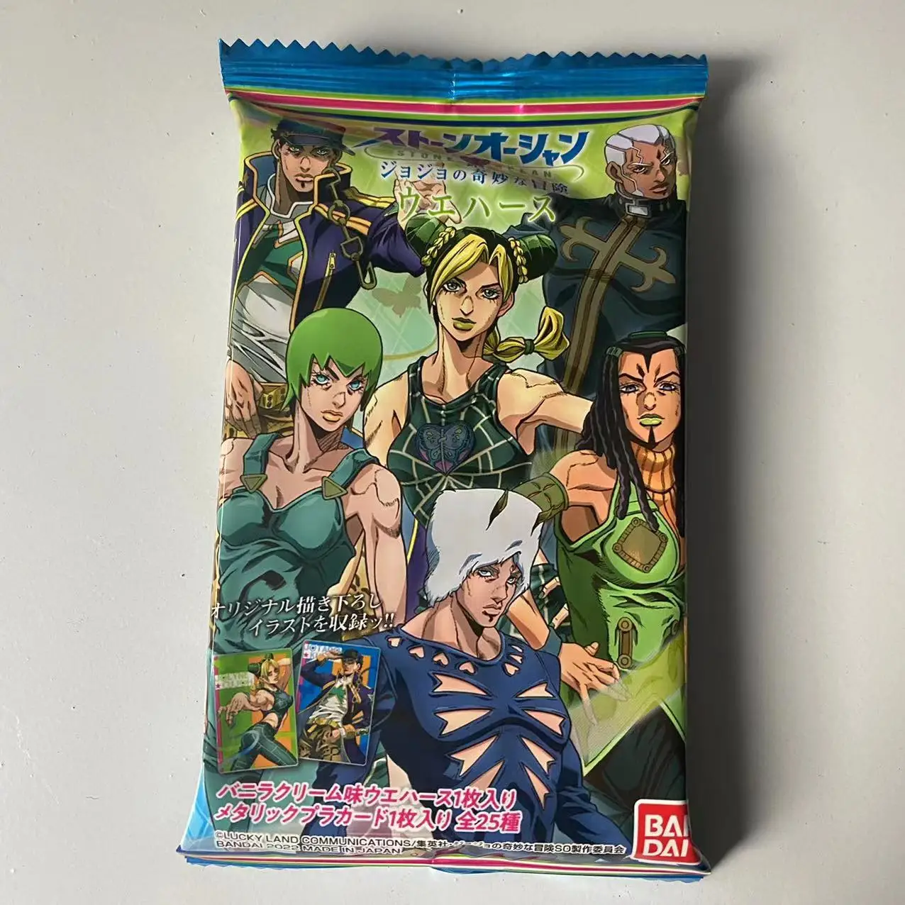 Japanese Bandai Genuine Model JoJo’s Bizarre Adventure Stone Ocean Character Card Anime Peripheral Collection Cards