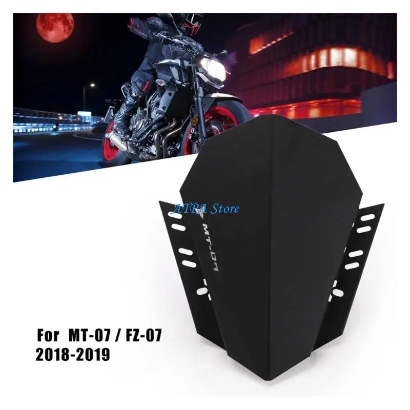 

U13C Steel Windshield Shield Motorcycle Wind Deflector Suitable for Bikes MT07 FZ07
