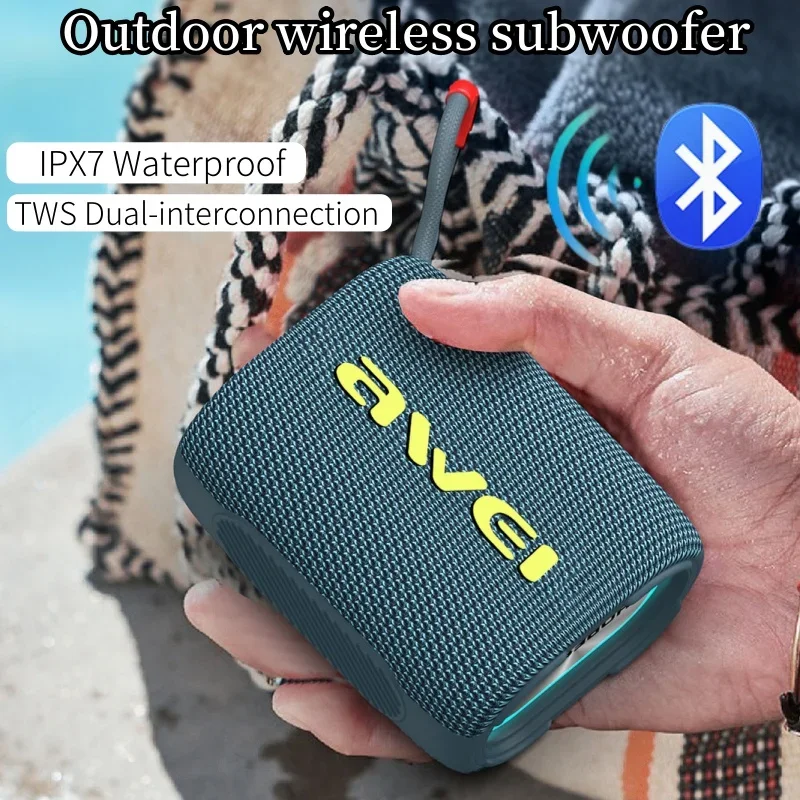 Hifi Portable Wireless Bluetooth Speaker TWS Outdoor Waterproof IPX7 Loudspeaker Bass Surround Music Playback Sound Box Y382