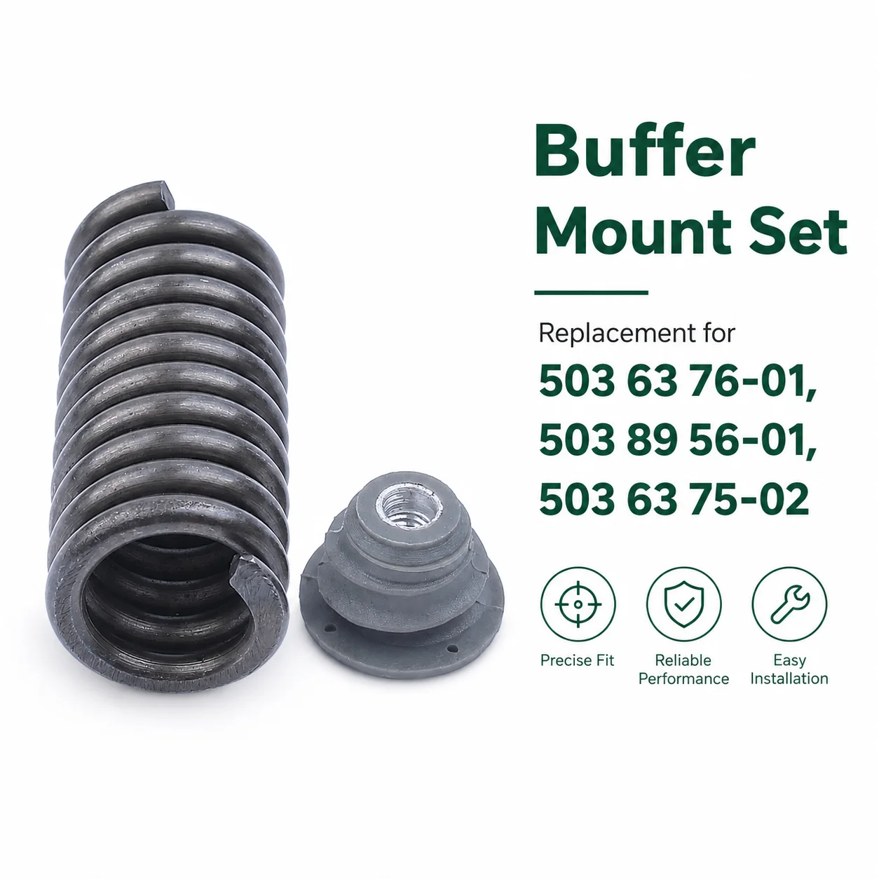 503 63 76-01 503 89 56-01 503 63 75-02 Buffer Mount Set Replacement for Husqvarna 362 365 371 372 570 570XP 575XP 576XP Chainsaw