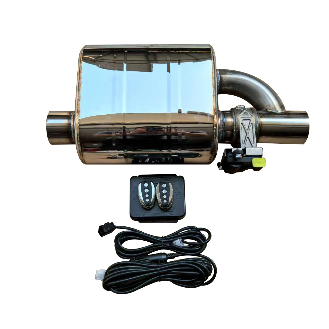 

Remote control device for tail section variable sound exhaust cut-off valve of automobile universal exhaust valve 51 63 76mm