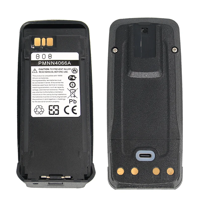 PMNN4066A Walkie Talkie Accessorie Compatible With Motorola P8260 P8268 P8200 DP3601 Two Way Radio Battery Pack TYPE-C Charging