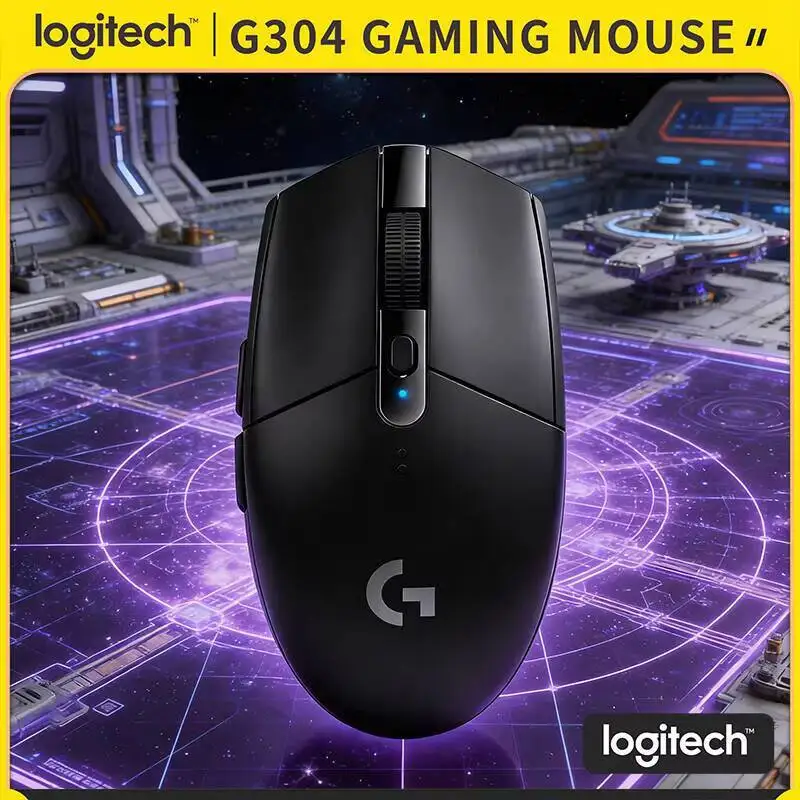Logitech G304 LIGHTSPEED Wireless Gaming Mouse 12000 DPI 1ms Latency HERO Sensor 250hr Battery Smooth Cursor Movement Users G304
