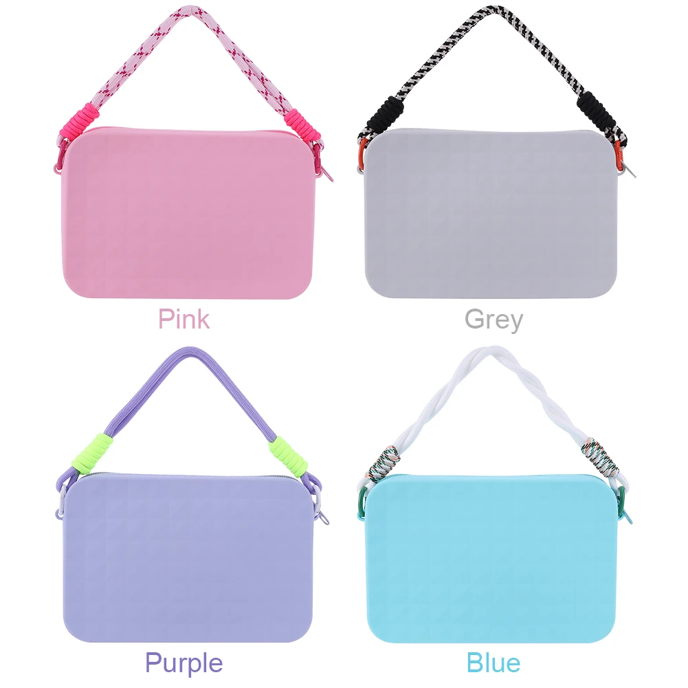 Silicone Storage Pouch Universal Phone Pouch with Lanyard Beach Bag Connector Large Capacity for