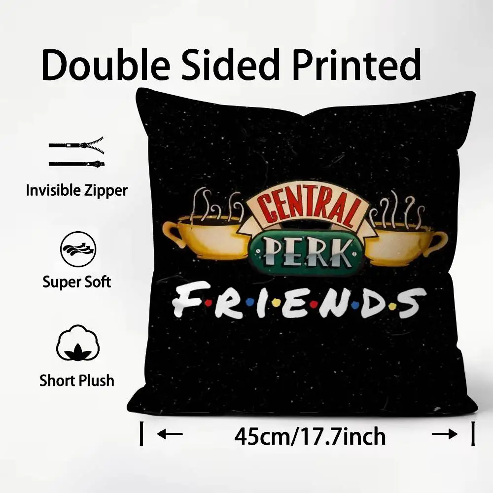 الكلاسيكية F-Friends برنامج تلفزيوني كيس وسادة طباعة جيدة المخدة غرفة المعيشة أريكة غطاء الوسادة ديكور غرفة نوم