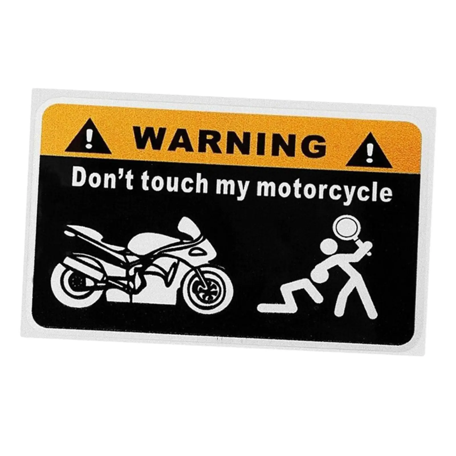 Car Sticker Practical Funny Widely Used Wall Decorations Don't Touch My Motorcycle for Bicycle Motorbike Window Auto Home