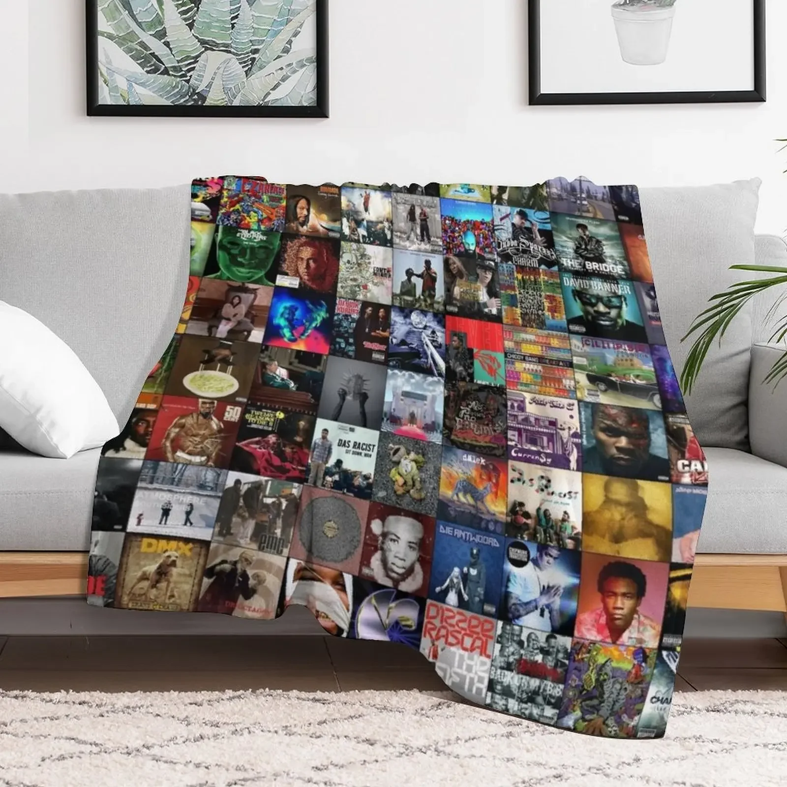 New Rap Music Albums Throw Blanket Machine Washable Soft Warm Blanket
