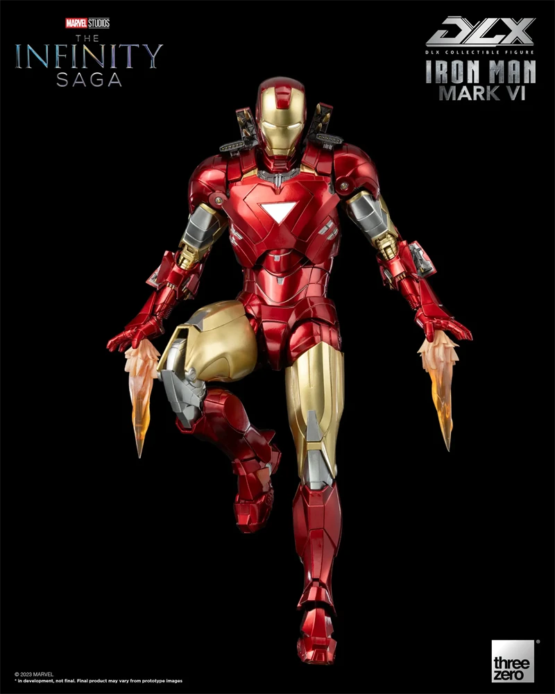 【In Stock】3A Threezero DLX Iron Man Mark 6 Mk6 The Infinity Saga Action Model Collectible Figure Toys