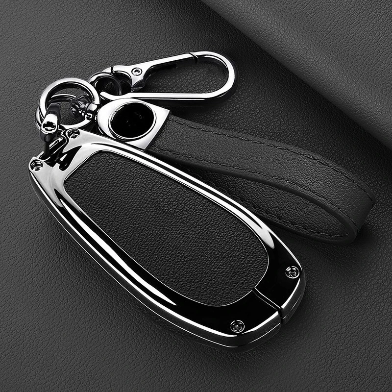 

Premium Zinc Alloy Key Cover Case for MG Cyberster Legend 4WD Edition (2023) - Protective Key Fob Shell Key Bag Chain