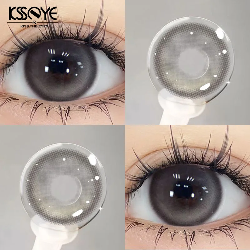 KSSEYE 2Pcs Natural Korea Contacts Lenses Myopia Prescription Color Cosmetic Circle Beauty Pupil Makeup Lens New Fast Shipping