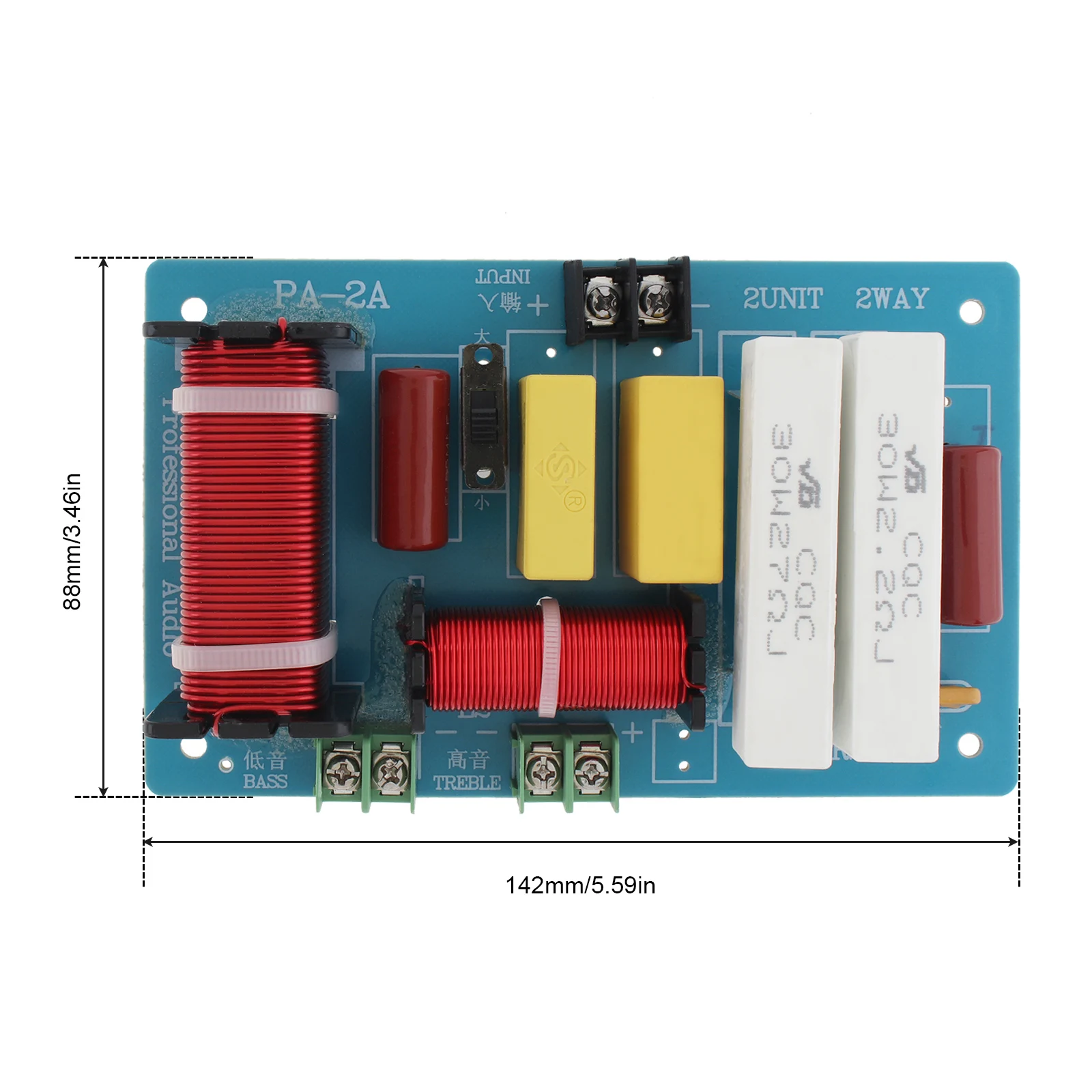 450W 4 - 8 Ohm Dual Protection 2 Way High-Low Frequency Divider for Speaker HiFi Speaker Crossover