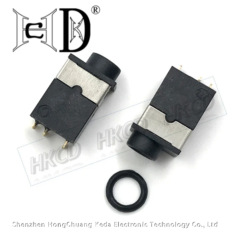5PCS Waterproof DC power socket with waterproof ring DC-2030 dustproof female socket 3.5 * 1.35 connector socket