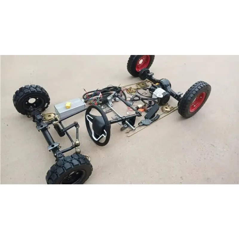 1000/1500w motor elétrico direção dianteira traseira eixo de transmissão plataforma chassi com rodas nova energia veículo empilhadeira