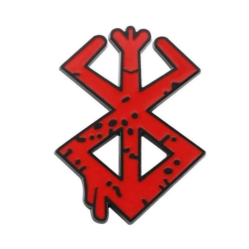 Berserk guts broche infantil crachá anime personagem menino roupas decoração pino liga de metal acessório presentes de aniversário