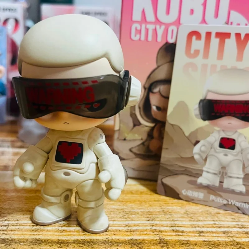 حقيقية Popmart Kubo مدينة الغروب صندوق أعمى سلسلة العصرية لعبة لطيف دمية سطح المكتب زخرفة تحصيل نموذج المرآب عدة هدية