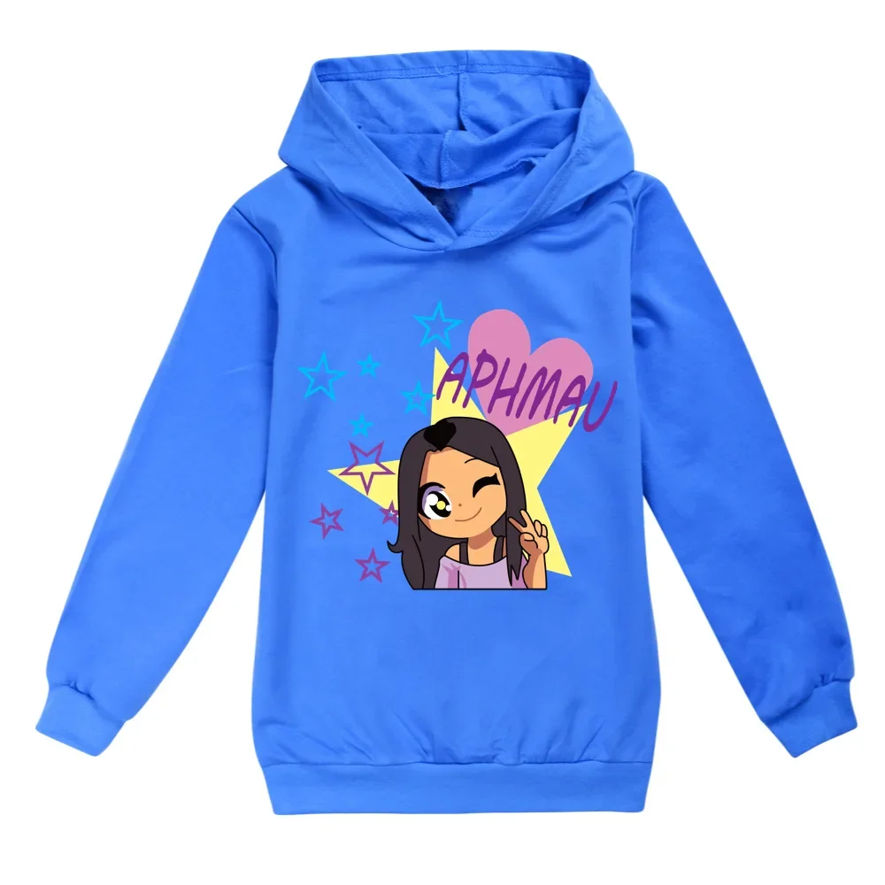 Kawaii Aphmau bluza z kapturem nastolatek chłopcy znosić odzież dla dzieci dzieci moda jesienna bluzy i bluzy dziewczynek swetry płaszcze