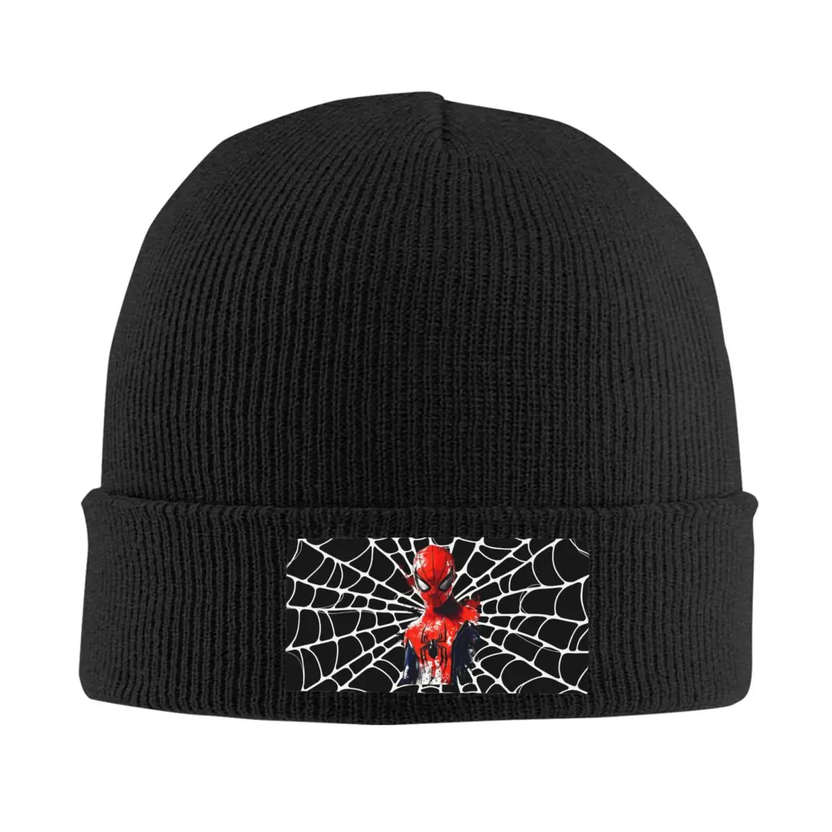 

Custom Spider Man Bonnet Hats Hip Hop Knit Hat For Women Men Warm Winter Comics Skullies Beanies Caps