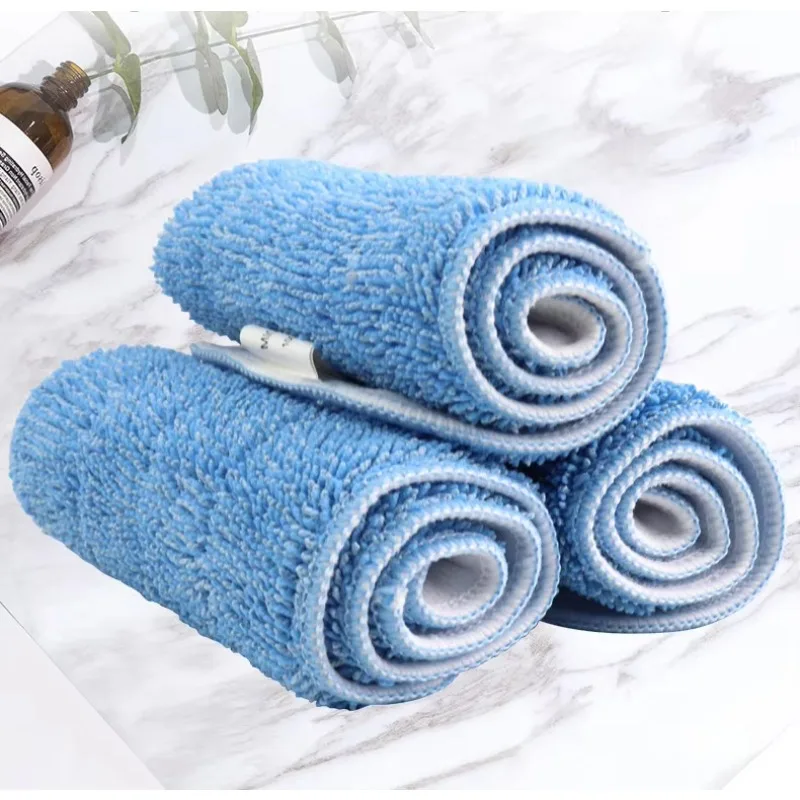 Manufacturer custom flat microfiber mop refill head cleaning floor cloth