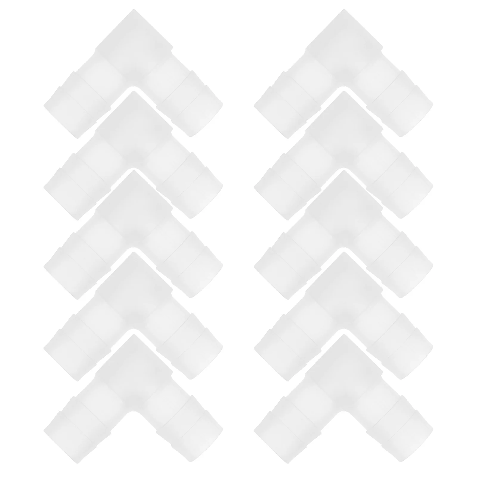 

10pcs 90 Degree Pp Elbow Connector Plastic Aquarium Fittings For Fish Tank Water Hose Connection Tubing Coupling Adapter