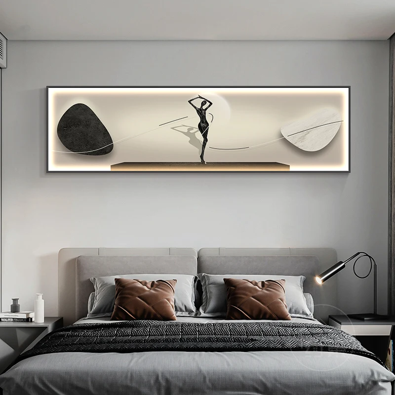 Abstract Character Bedroom Bedside Decoration  Painting  Modern  And  Minimalist  Master Bedroom Room  Hotel Hanging  Painting