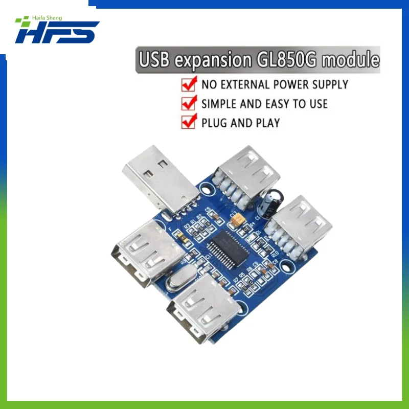 

USBHUB USB2.0 HUB 4 port controller USB extension module GL850G chip