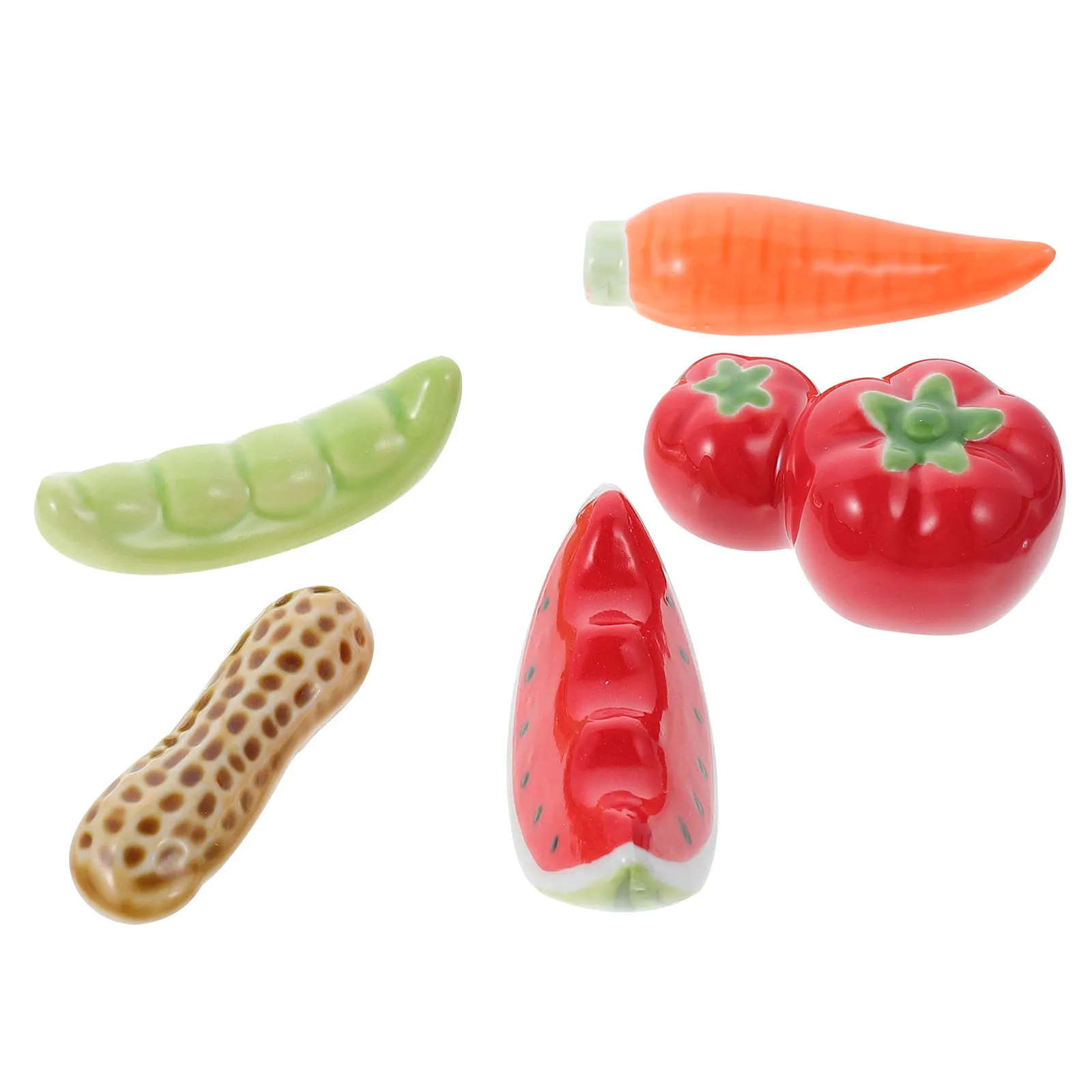 

5 Pcs Mini Pen Stand Chinese Brush Holder Rack Fine Craftsmanship Paintbrush Rests Ceramic Calligraphy Cute