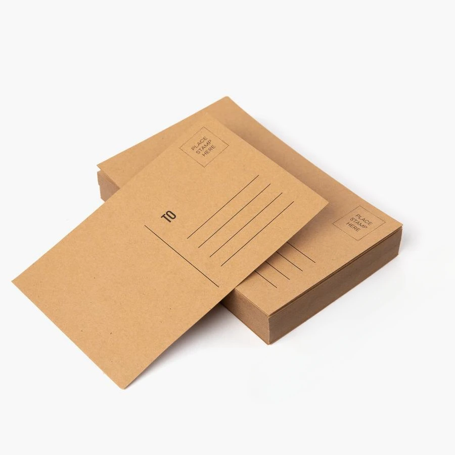 60 Pcs Brown 4x6 Blank Post Cards, Blank Mailable Postcards Set. Make Your Own Printable Postcards. 300gsm Postcard Paper Cards