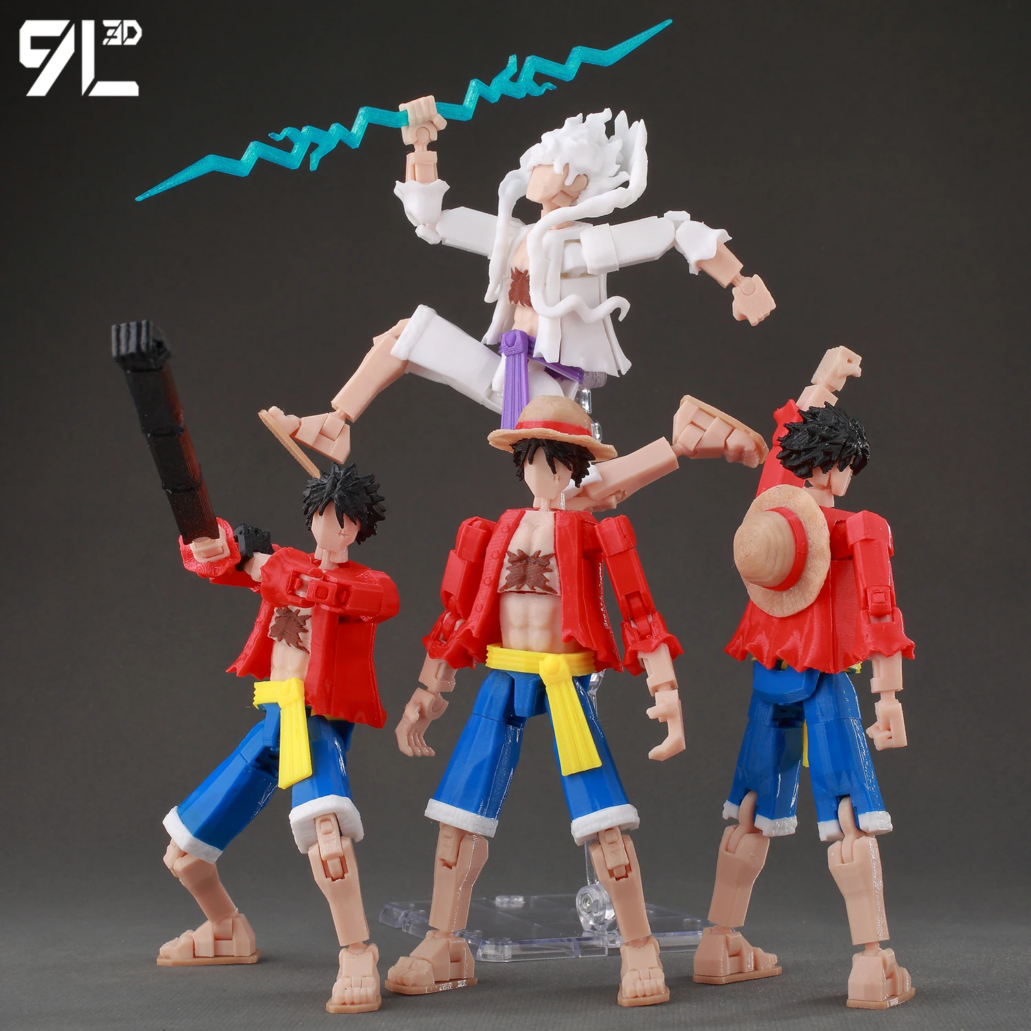 9L3D T 13 Action Figure Set Multi-Jointed Posable 3D Print Dummy