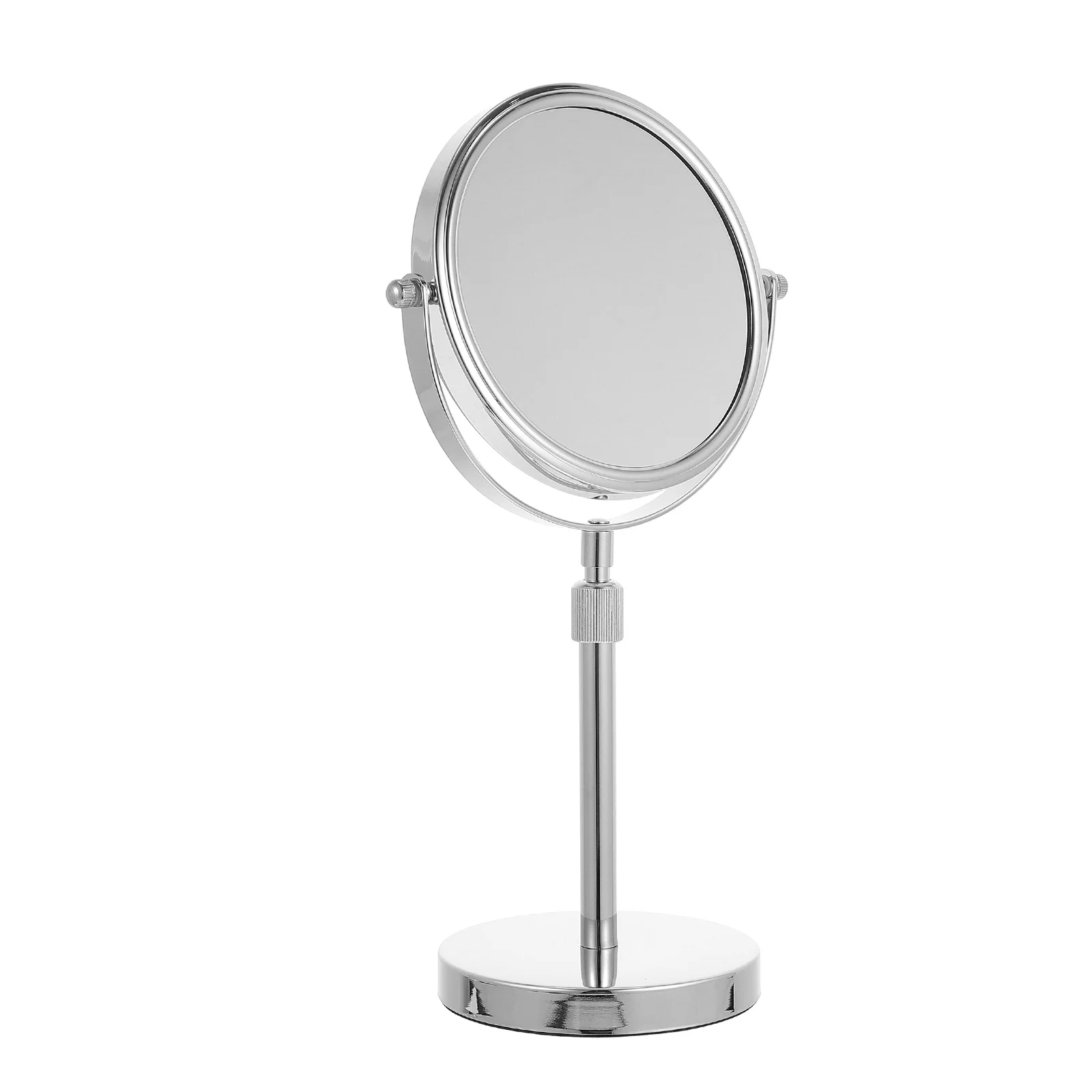 

High Definition Metal Round Makeup Mirror Clear Reflection Practical for Makeup Flossing and Shaving Desktop Use
