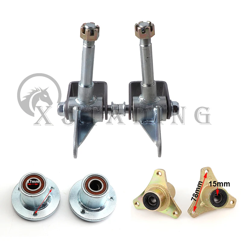 

1Pair Karting Front Wheel Knuckle Spindle 5"/6" Wheel Hub Fit For DIY China 110cc 168 200F Go Kart Buggy ATV UTV Quad Bike Parts