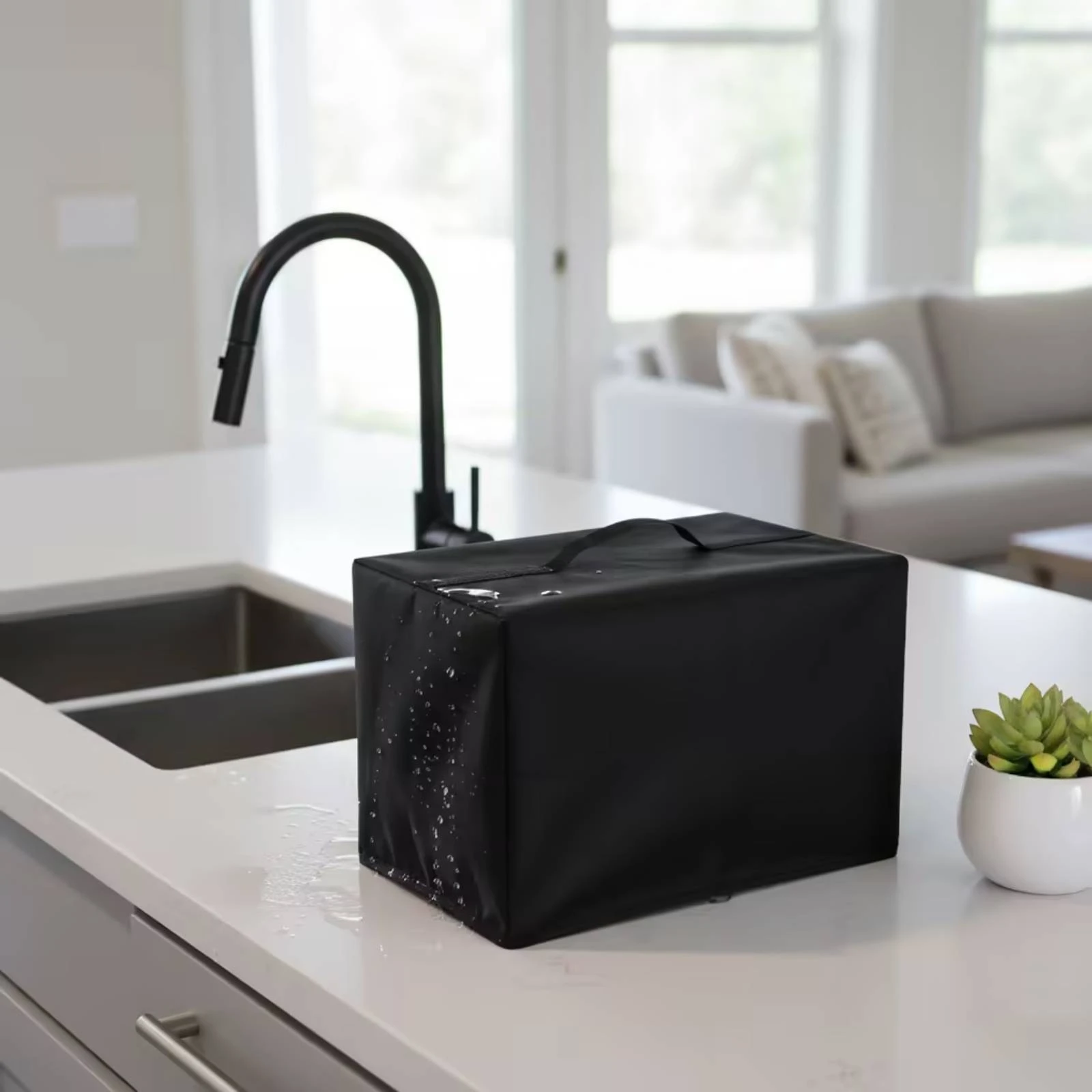 Toaster Cover with Handle Dustproof Toaster Cover Lightweight Compact for Kitchen, Countertop view 5