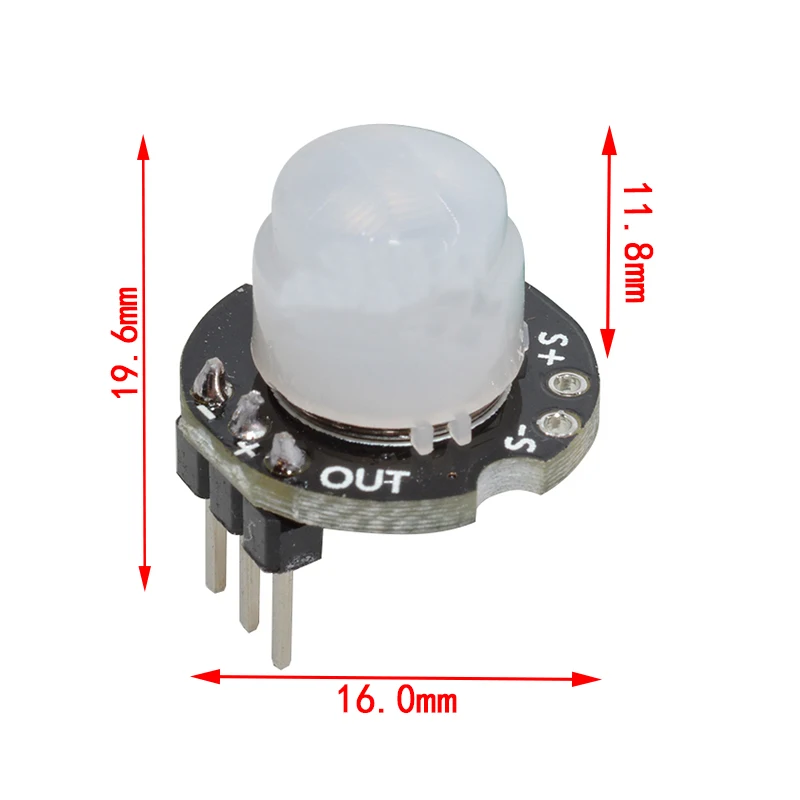 HC-SR501 HC-SR505 AM312 SR602 HW-MS03 Adjust IR Pyroelectric Infrared Mini PIR module Motion Sensor Detector Module For Arduino image 6
